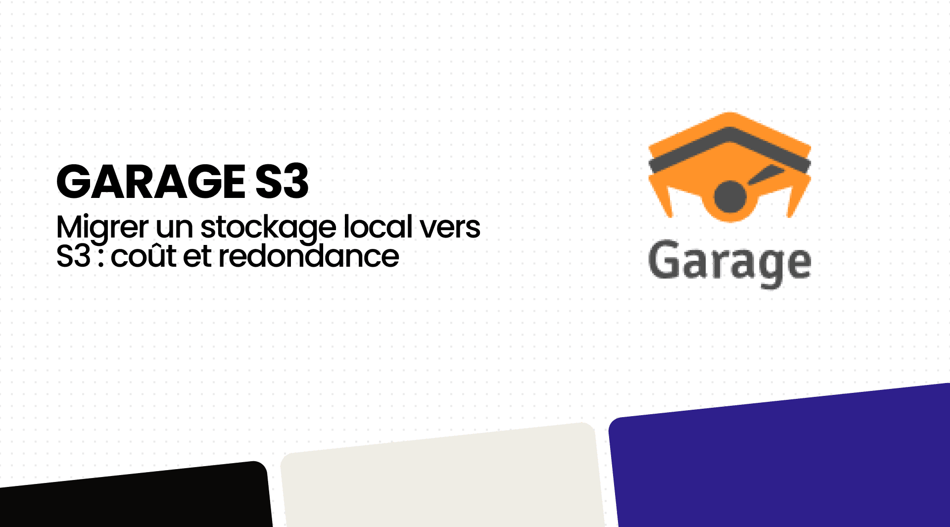 Salle serveurs avec baies de stockage, illustrant une architecture de stockage distribué